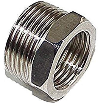 Edelstahl Gewinde Fitting Außengewinde 3/4 AG. Innengewinde 1/2 IG (Gewinde04)