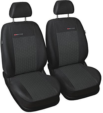 Sitzbezüge Autositzbezug Komplettset Universal Grau,Elegance, kompatibel mit Volkswagen Tiguan Front 1+1