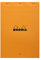 Rhodia 18600C - Notizblock / Schreibblock geheftet dotPad No.18 DIN A4 21x29,7cm, 80 Blätter liniert 80g, abtrennbar und mikroperforiert, mit Kartonrücken, Orange, 1 Stück