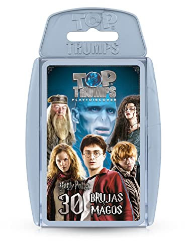 Top Trumps Cards Harry Potter 30 Brujas Y Magos - Cartas Españolas, Juegos De Cartas Adultos, Juegos De Cartas Para Niños, Cartas De Trivia, Desde 6 Años, Para 2+ Jugadores