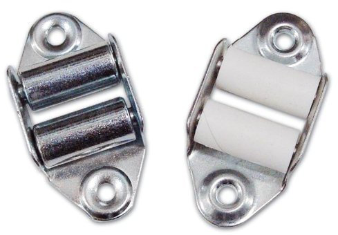 Guidacinghia Verticale per Tapparella in metallo con Rulli in Nylon 4pz