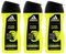 Adidas Pure Game 3-in-1 Relaxing Shower Gel, Shampoo & Face Wash 8.4fl oz.(...