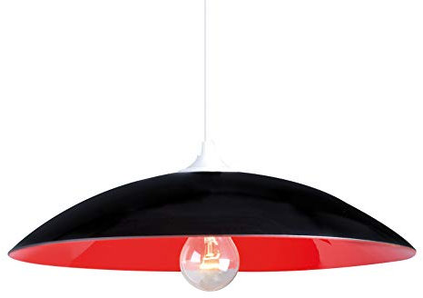 LUSSIOL 258624 Pendelleuchte, Innenbeleuchtung, Schwarz/Rot