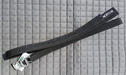 EKKIA Norton Unisex-Steigbügel-Leder, Schwarz, Einheitsgröße