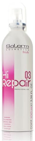 SALERM - Sérum Capilar Texturizador - Finish Hi Repair - 100 ml - para Cabellos Dañados - Rejuvenece y Repara el Cabello - Melena más Suave y Brillante - Efecto Inmediato