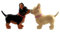 Pucker Up Pups Collectible Salt & Pepper Shaker Set S/P by Pacific Trading
