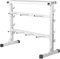 GORILLA SPORTS® Hantelablage - 3 Ebenen, 30mm, bis 400 kg, Stahl, Schwarz/Weiß/Silber - Gewichteständer, Hantelscheibenständer, Hantelscheibenablage, Hantelständer, Langhantelablage, Langhantelständer