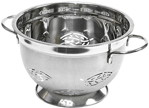 Chef Craft 21600 Stainless Steel Colander, 5-Quart, Silver