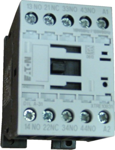 Eaton XTRE10B31A 4 Pole, 10 AMP Relay with 3 N.O. and 1 N.C. Contacts and a 120 Volt AC Coil