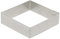De Buyer - Cercle à tarte carré VALHORNA en inox perforé - 7 x 7 x 2 cm - Fabriqué en France, Technologie AIR SYSTEM, Micro-Perforations pour Cuisson Rapide et Homogène pour Résultats Croustillants