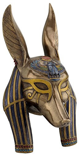 US Anubis Maske, ägyptische Wandplakette, Skulptur