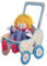 Dida - Luna Puppenwagen: Aus Holz gefertigt, Kinderwagen für große Puppen bis zu 50 cm, Ideal für Rollenspiele junger Mütter und Väter, Geeignet für Kinder 2, 3, 4 Jahre