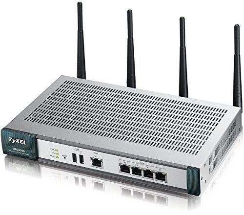 ZyXEL UAG4100 Hotspot Service Gateway 802.11n mit 200 gleichzeitigen Geräten, 802.11 a/b/g/n Dualradio (2,4 GHz und 5 GHz), zusätzliche 100 Benutzer