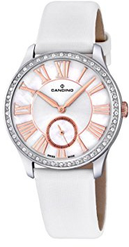 Candino Damen Analog Quarz Uhr mit Leder Armband C4596/1