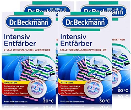 Dr. Beckmann Intensiv Entfärber 4 x 200 g | für alle Textilien | Verfärbungsschutz & garantierte Farbbrillianz