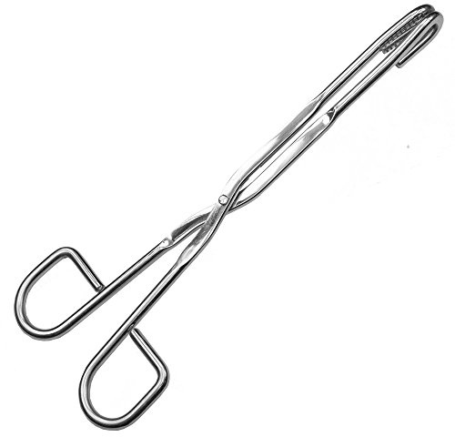 May - Grillzange zum Wenden von Fleisch und Würstchen - Edelstahl - Gesamtlänge: 30 cm