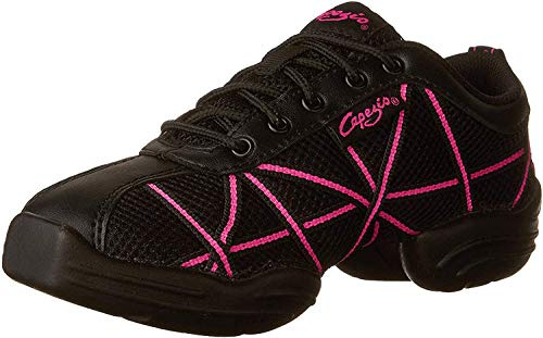 Capezio Web Dansneaker Dance Shoes, Professional Dance Shoe For Many Disciplines, Breathable Ladies Shoes For Dance Performances & Practice, Comfortable Dance Trainers For Women - Hot Pink, Size 9