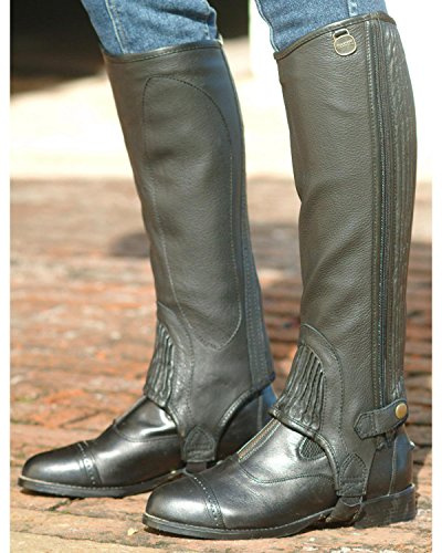 Ovation Ladies Top Grain Half Chap L Black