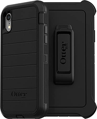 OTTERBOX Defender Series SCREENLESS Edition Case for iPhone Xr - Retail Packaging (Microbial Black)