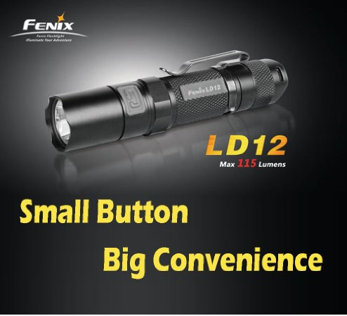 Fenix LD12 - Linterna (Linterna de Mano, Negro, Aluminio, IPX8, LED, 50000 h)