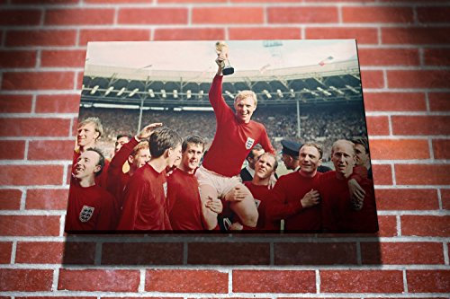 Bobby Moore England 1966 World Cup Football Gallery Framed Canvas Art Picture Print