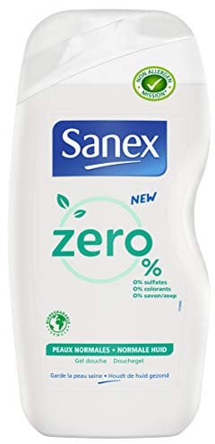 Sanex gel Douche Zéro % Biodégradable Peaux Normales, 500ml