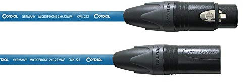 CORDIAL CABLES Câble micro XLR 10 m bleu CÂBLES MICROPHONE Select Symétrique Standard