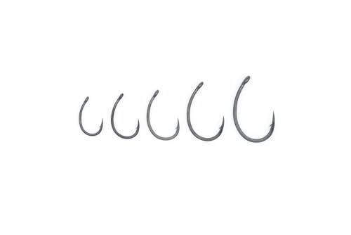 Korda Krank Barbless Hook, Size 4, High-Carbon Steel, Short Curved Shank, Beaked Point, Strong & Sharp for Various Rigs