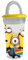 Bicchiere con cannuccia Minions
