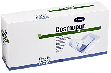 Cosmopor steril 8x20 cm St 250 g, Weis, 20cm x 8cm, (Pack of 25)