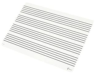Fuzeau – Ardoise Blanche Musicale Effaçable À Sec 22x31 Cm – 4 Portées Recto Et Verso Vierge – Support Solide Et Réutilisable – Idéal Pour Apprendre La Musique – Enfants Dès 6 Ans – Réf. 7535