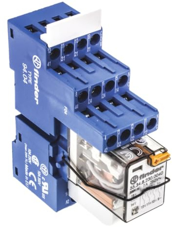 Finder 58 Interface Relais 230V ac, 4-poliger Schließer DIN-Hutschiene 6mA