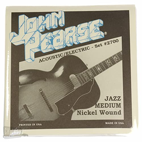 John Pearse Jazz Nickel Round Wound Saiten für E-Gitarre, 12-52