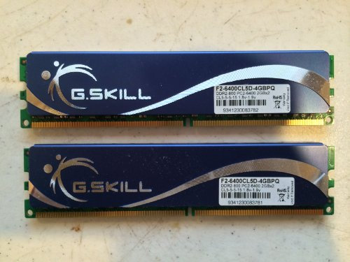 G.Skill F2-6400CL5D-4GBPQ - Kit de Memoria RAM (2X 2 GB, DDR2 SDRAM, 800 MHz, PC 6400)