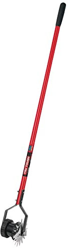 Truper 35195 Rotary Lawn Edger with Dual Wheel - Fiberglass Handle with Non Slip Grip, 48 Inch