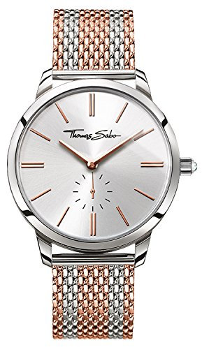 Thomas Sabo Damen Armbanduhr Bicolor Analog Mechanik Edelstahl WA0273-283-201-33 MM