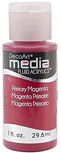 Deco Art Media Paint, Acrylic, Primary Magenta, 2.79x2.79x7.62 cm