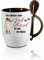 Tasse mit Löffel ein Zuhause ohne Jack Russell  Löffeltasse, Kaffeetasse mit Motiv,Bürotasse, bedruckte Tasse mit Sprüchen oder Bildern - auch individuelle Gestaltung nach Kundenwunsch
