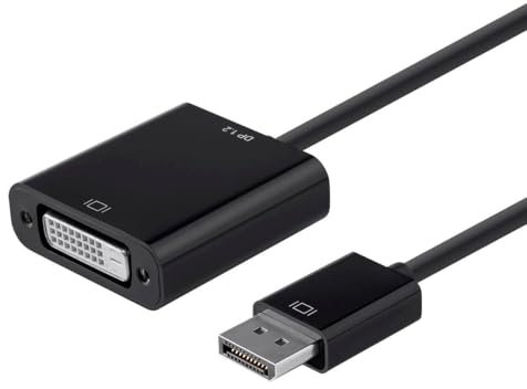 Monoprice DisplayPort 1.2a to DVI Active Adapter, Black