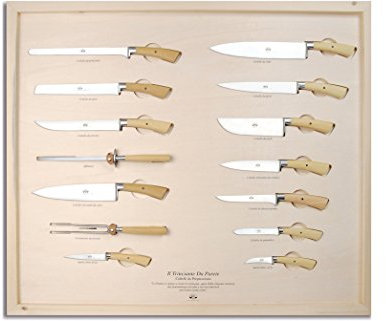 Coltellerie Berti Il Trinciante da Parete Geschmiedetes Küchenmesser-Set, komplett