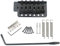 Schwarze Tremolo-Brücke für Strat-E-Gitarren-Set