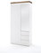 Garderobenschrank weiss matt/ Asteiche massiv