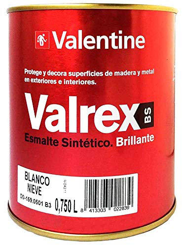 Valentine Valrex Esmalte Sintético Brillante Blanco Nieve 750 ML