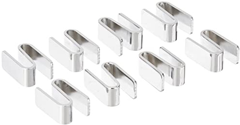 Akro-Mils AWSHOOK8PK Verbindungs-S-Haken für Chromdraht-Regalsystem, 8 Stück