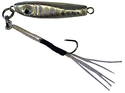Fladen Rock Buddy, Micro Shore Jig, ideal für Makrele, Hornhecht, Barsch und Forelle, Länge 58mm, Gewicht 10g, mit Einzelhaken, in 4 Farben