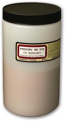 Jacquard Procion Mx Dye - Undisputed King of Tie Dye Powder - Burgundy - 1 Lb - Cold Water Fiber Reactive Dye Made in USA