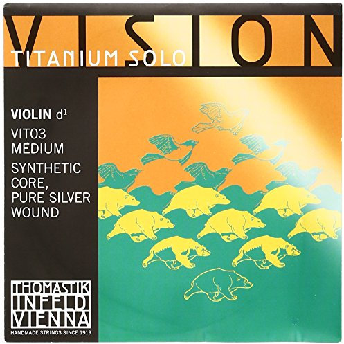Thomastik Vision titanium solo vit-03 Alma sintética-ent. plata 99'9% 3ª-medium-violín 4/4
