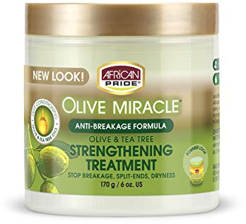 African Pride Olive Miracle Anti-Breakage Creme 6oz Jar (3 Pack)