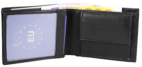 Monopol Herrengeldbörse aus Lammleder. Format 12 x 9 cm.