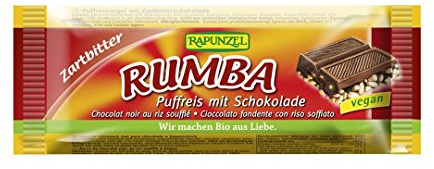Rapunzel Rumba Puffreisriegel, zartbitter, 50 g
